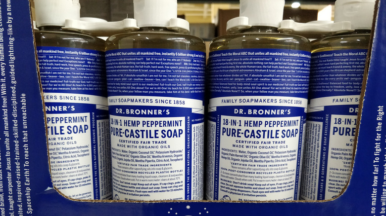 pack of Castile soap bottles