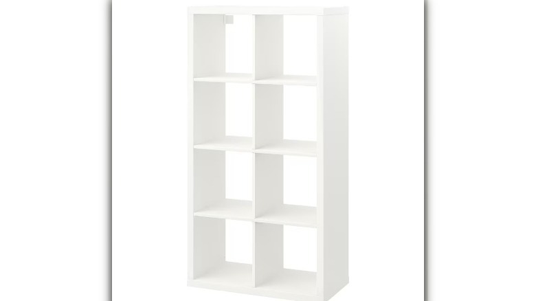 White shelves