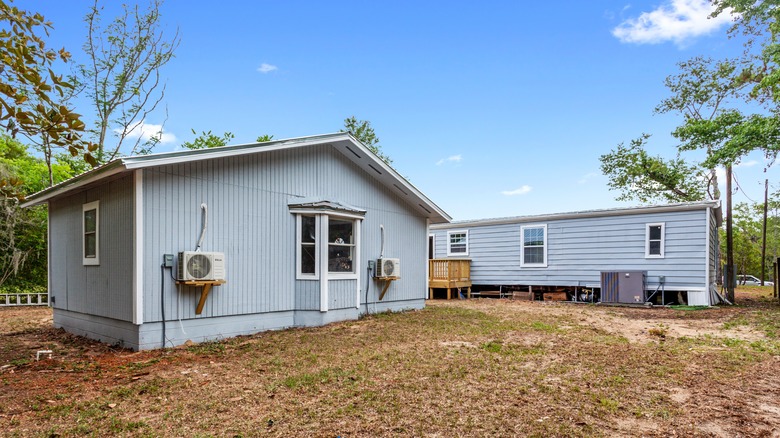 accessible dwelling unit behind house