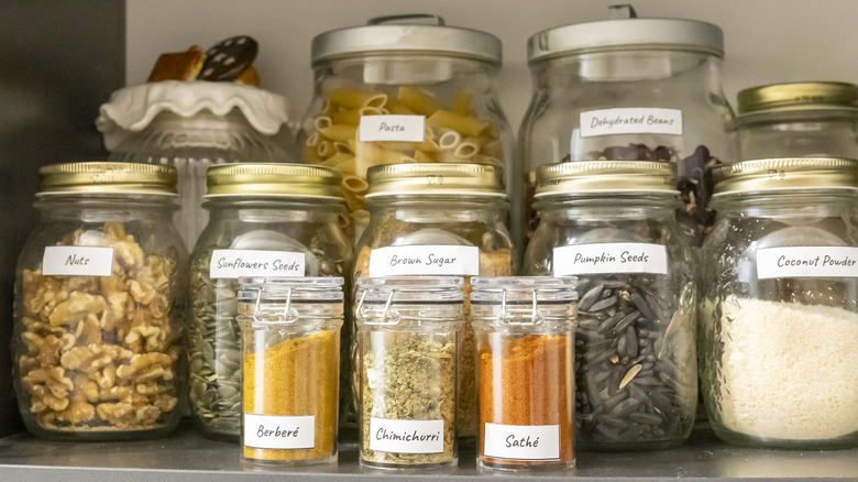 jar storage pantry