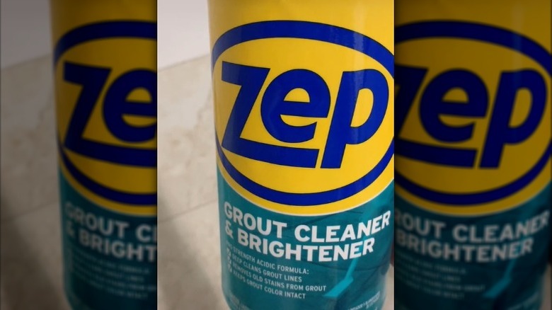 Zep grout cleaner up close