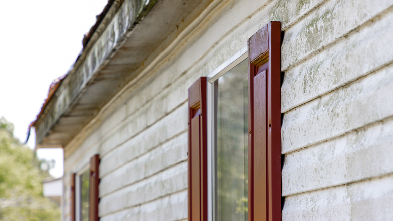 dirty siding house