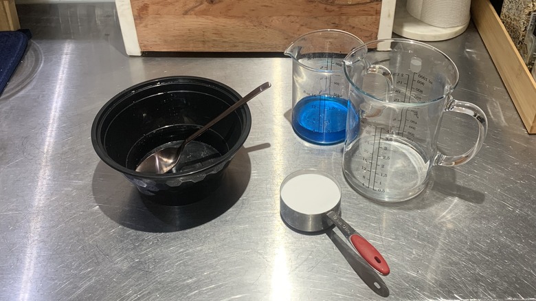 Ingredients in measuring cup
