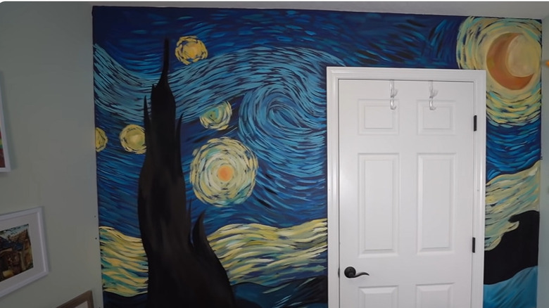 "Starry Night" wall mural