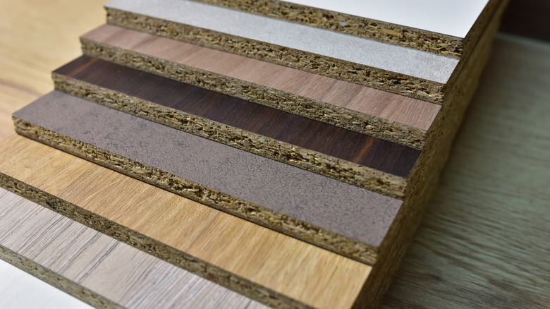 particle board samples