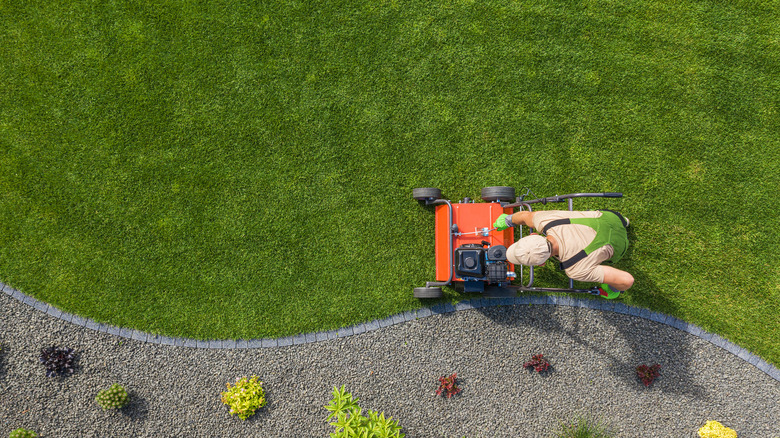 Lawn aerator fixing compact soil