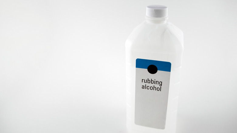 Bottle of rubbing alcohol