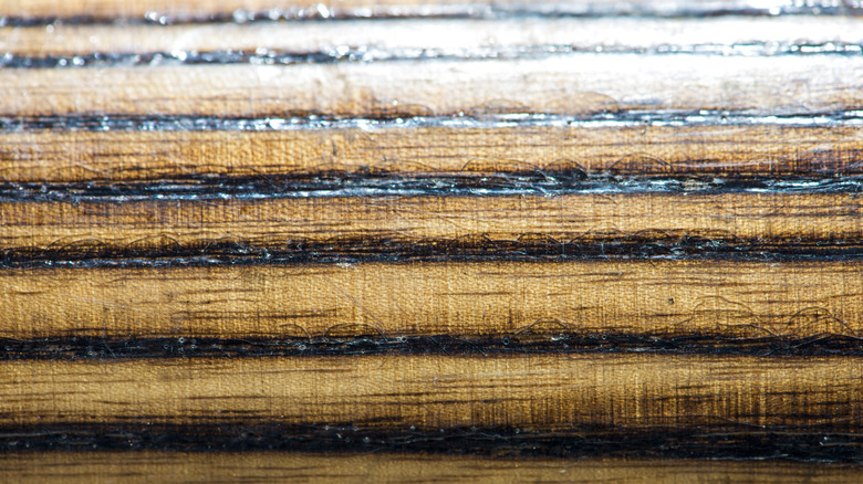 Up close of wood grains