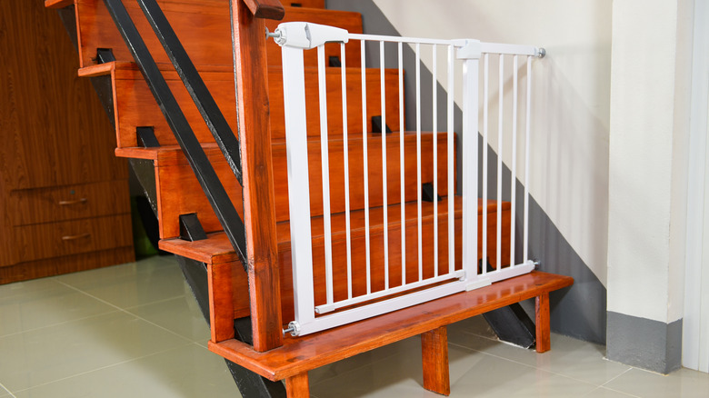 baby gate on stairs