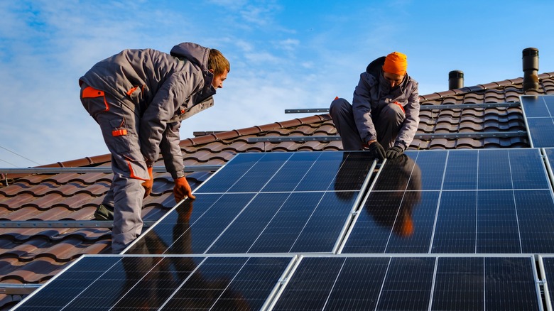 installing solar panels