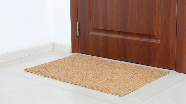 doormat next to door