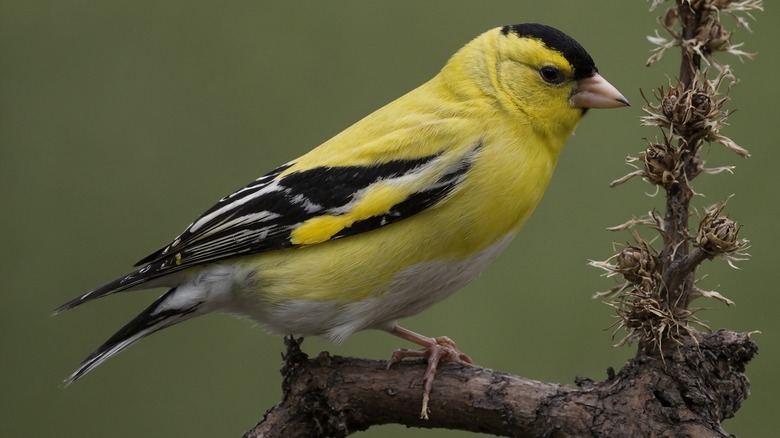 goldfinch on branch