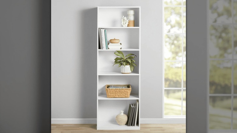 Mainstays 5-adjustable shelf bookcase