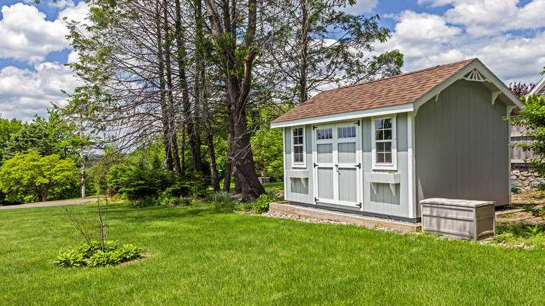 Outdoor garden shed