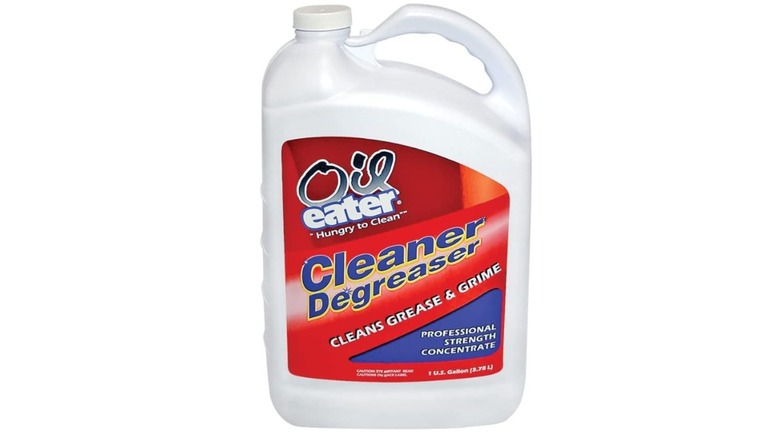 A bottle of Oil Eater Cleaner Degreaser