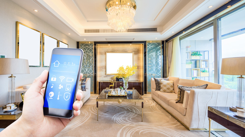 Home automation control by smart phone