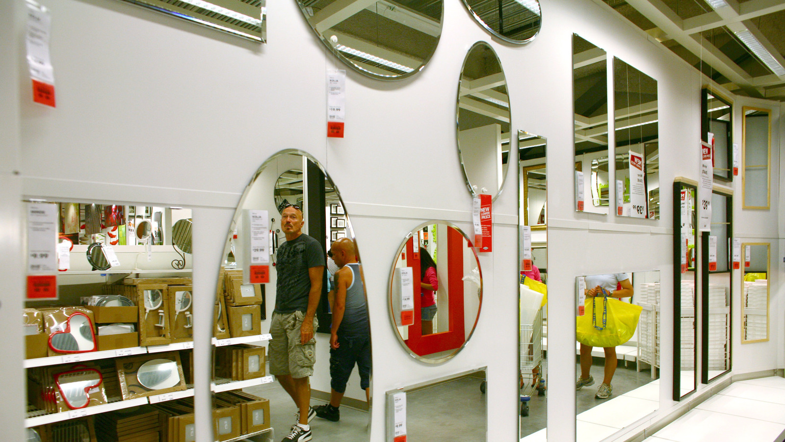 Transform Simple IKEA Picture Frames Into An Elegant CornerRoom Mirror