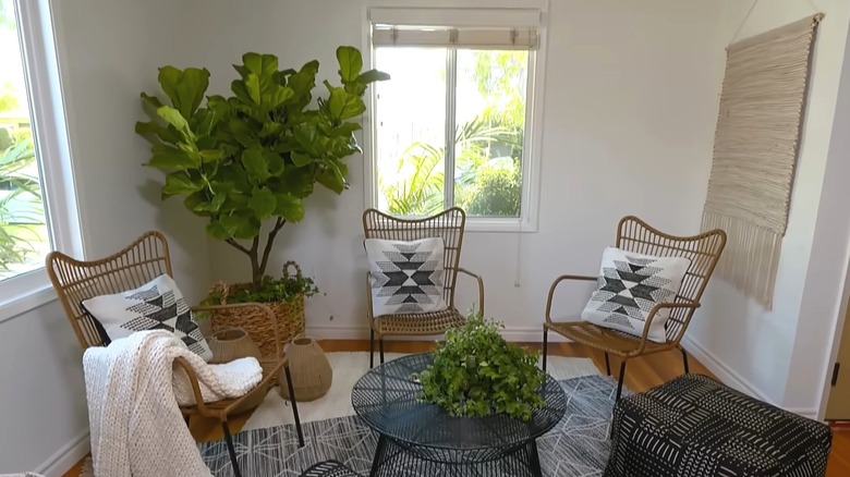 transformed former breakfast nook 