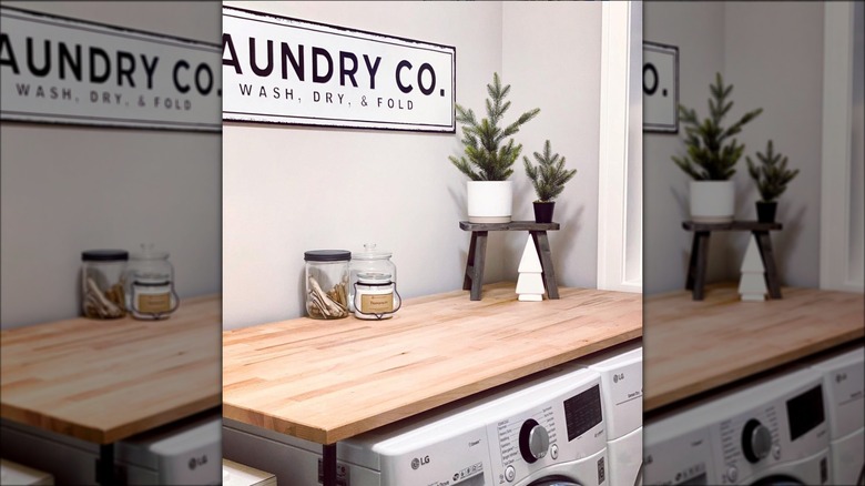 laundry counter diy results