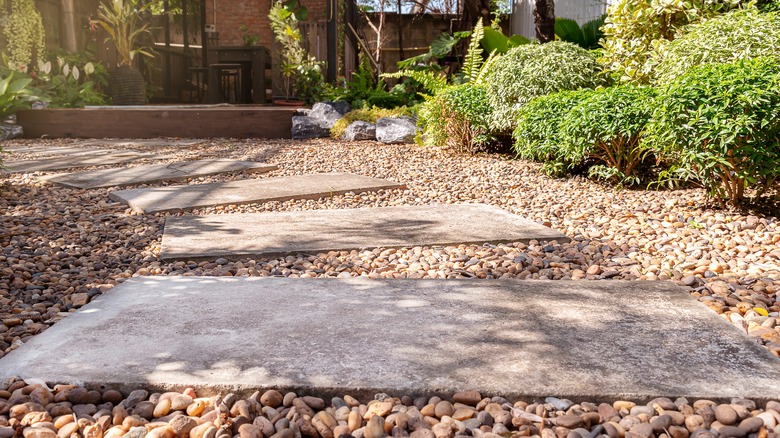 clean gravel path