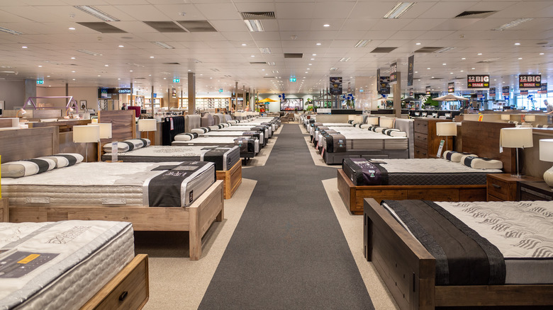 Store selling beds and mattresses