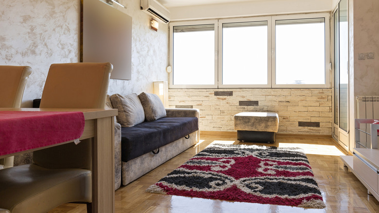 Trundle bed in living room