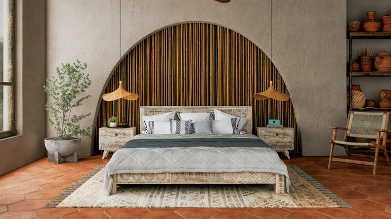 Mediterranean-inspired bedroom