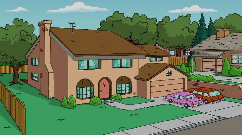 The Simpsons suburban house