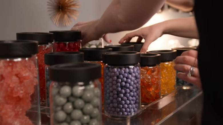 organized candy jars