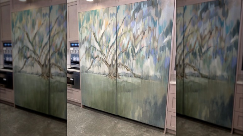 Hand-painted refrigerator doors