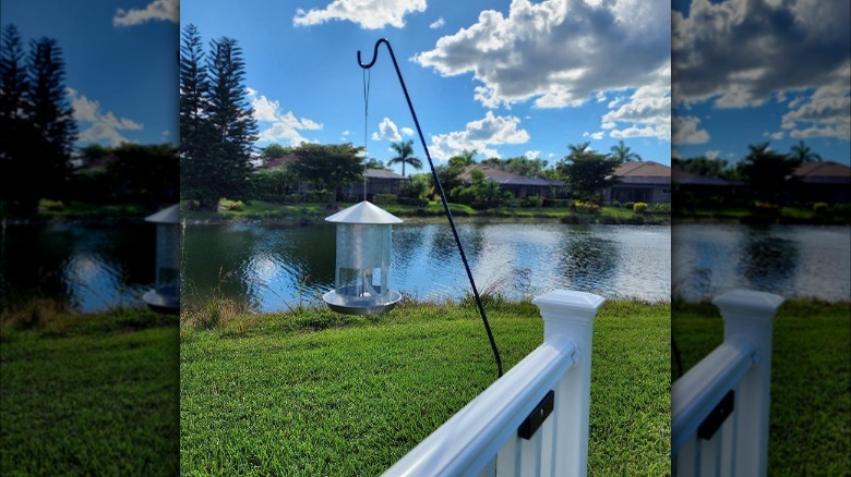 deck bird feeder hook