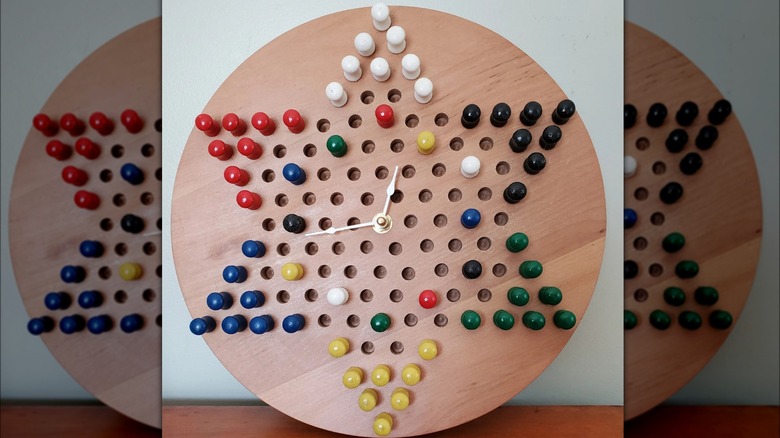 Chinese Checkers wall clock 