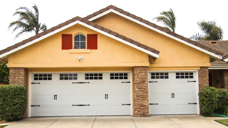 A house with two garages