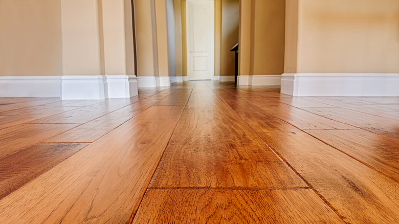 Refinished hardwood floor