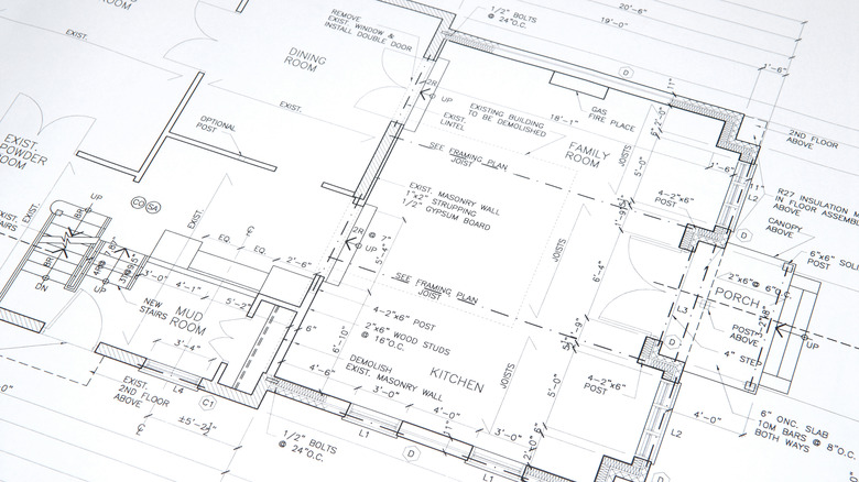 black and white floor plan