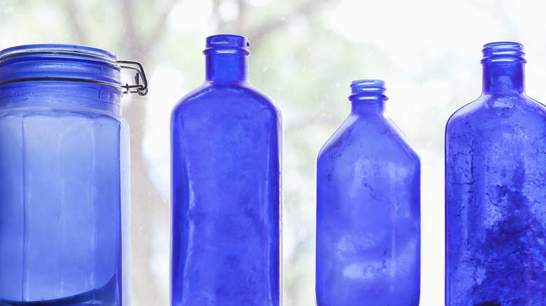 colored glass bottles