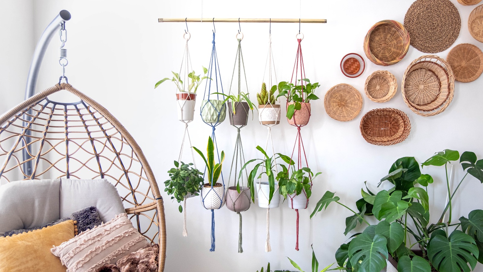 Make your own plant pot hanger with just one cord, Gardening hacks