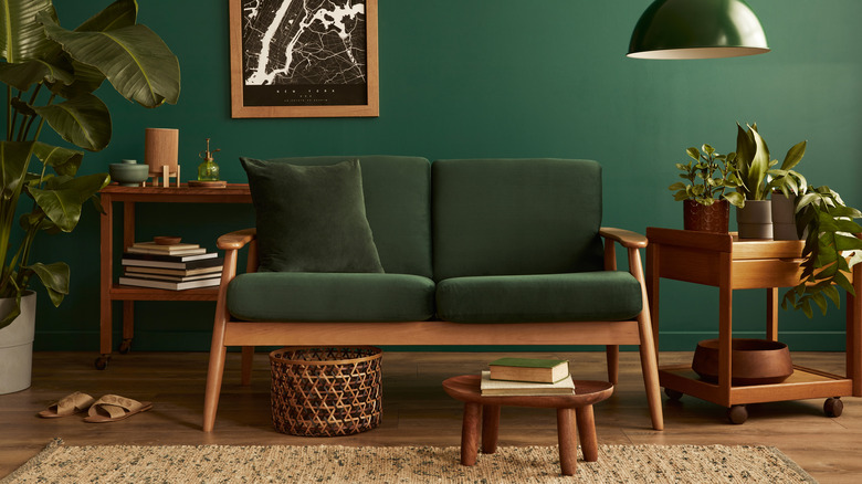 Green Scandinavian couch