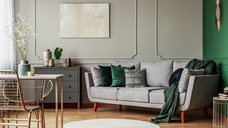 Styled Scandi couch 