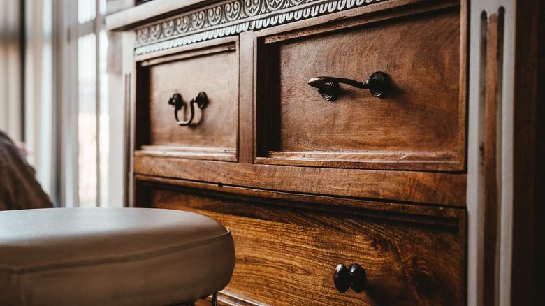 wooden dresser