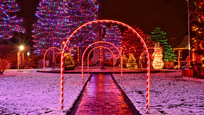 Christmas archway