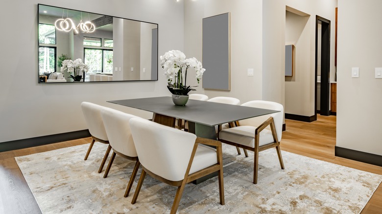 Glamorous dining room table