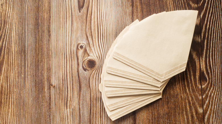 Brown paper coffee filters