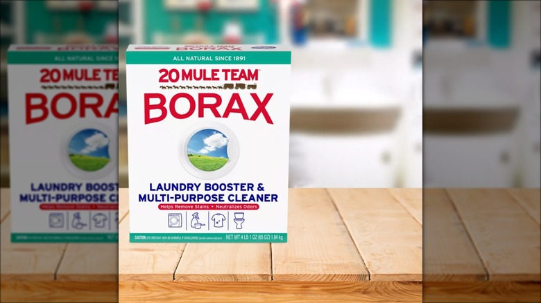 borax box on counter