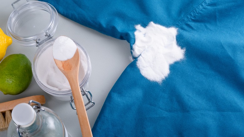 baking soda treating sweat stain