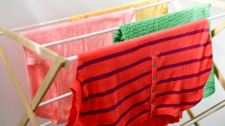 Use These Dollar Tree Products To DIY A Low Cost Drying Rack For Any Laundry Room