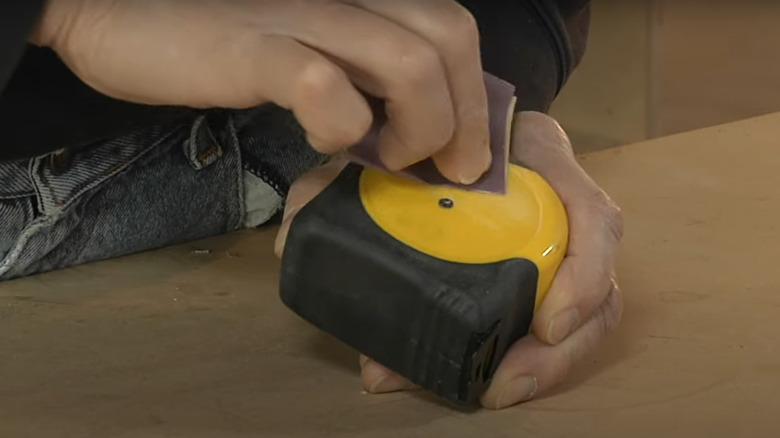 Sanding tape measure