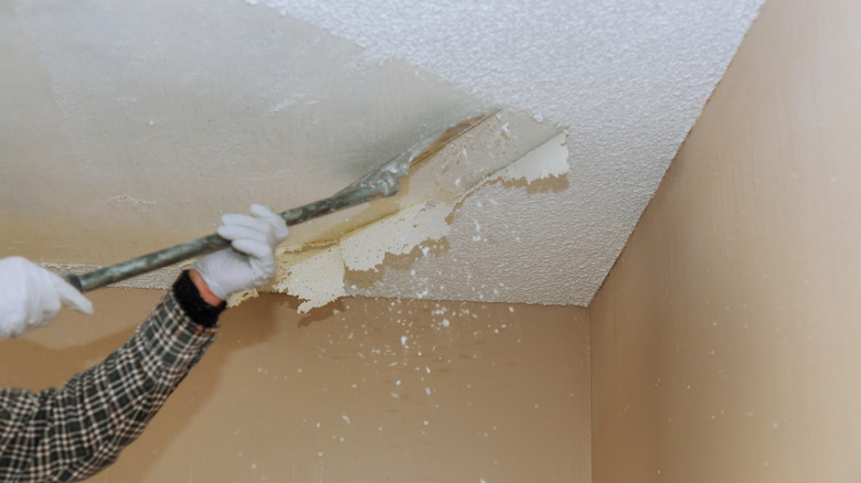 Popcorn ceiling removal 