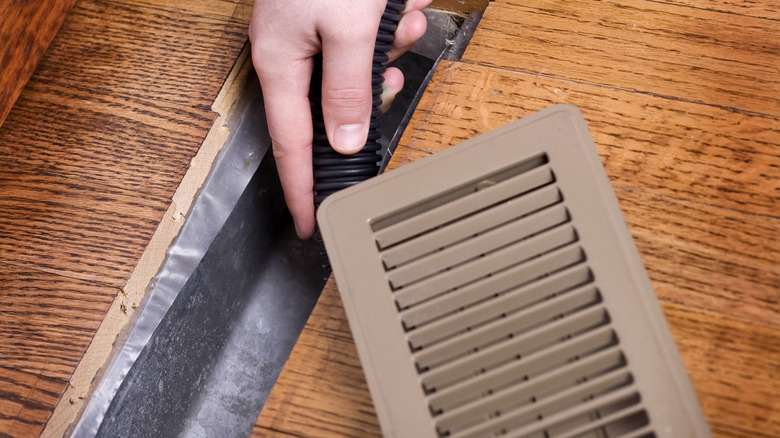 cleaning an air vent