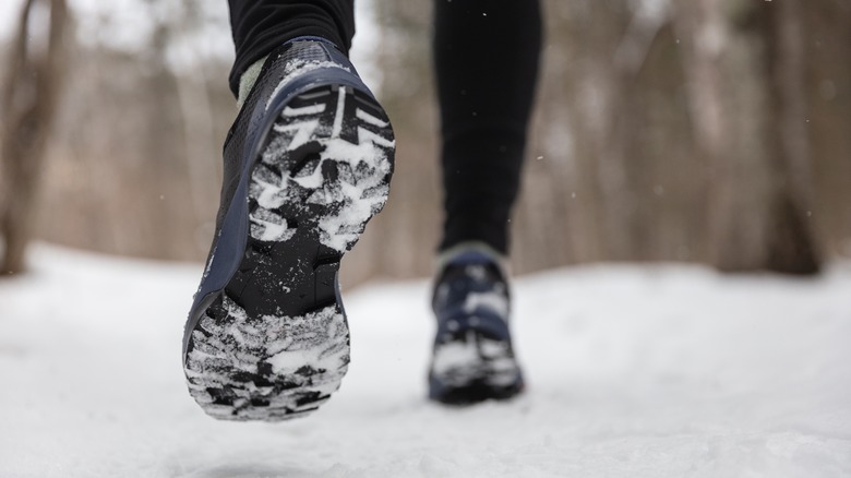 shoes in snow